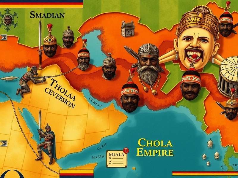 Chola Empire Expansion Map